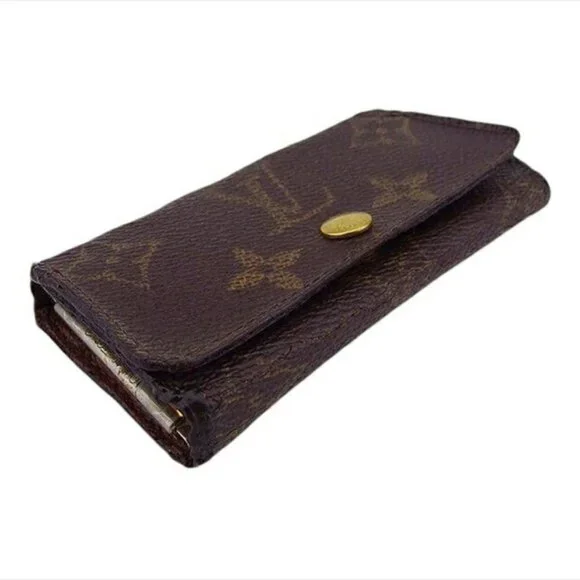 LOUIS VUITTON Key Case Monogram PVC × Leather-Authentic USED - Picture 5 of 9